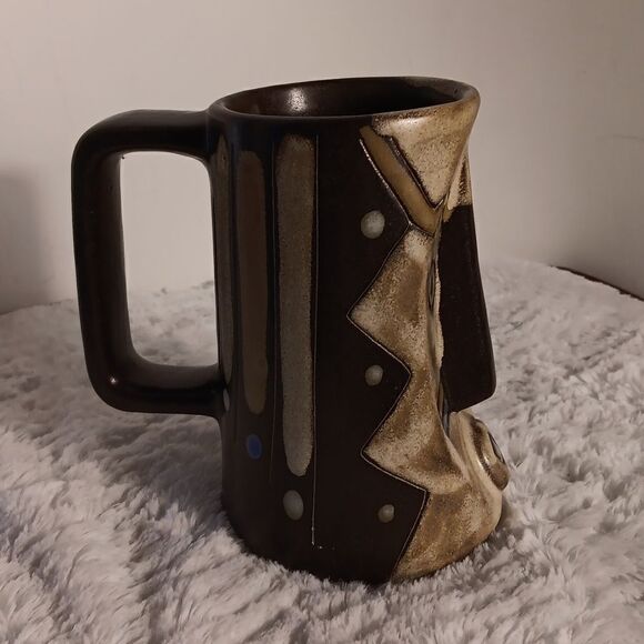 Mara Mexican Art 3D Tribal Face Mug - Picture 3 of 6